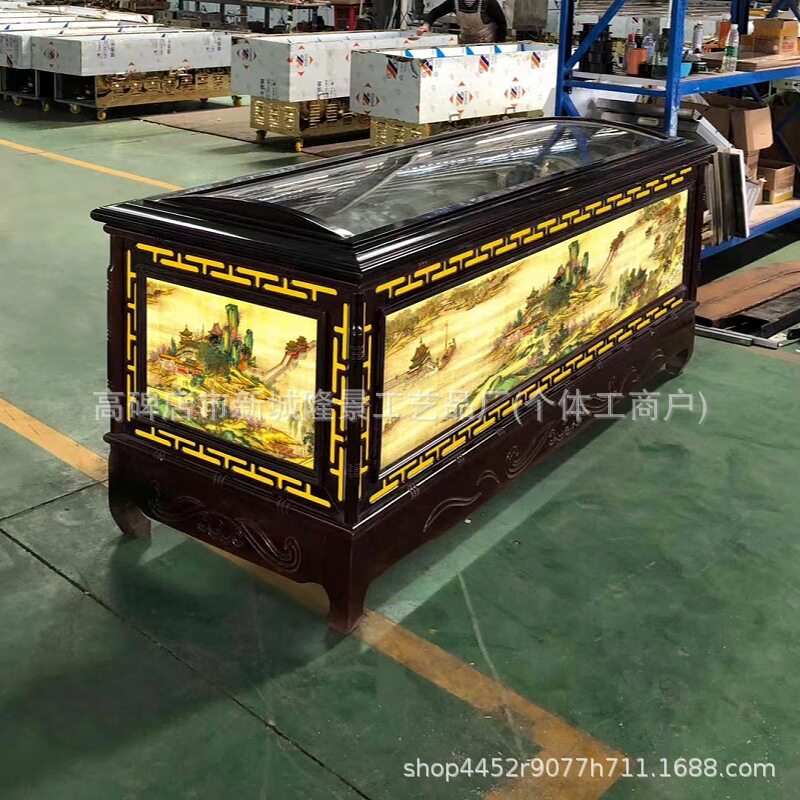 豪华电动升降瞻仰水晶棺