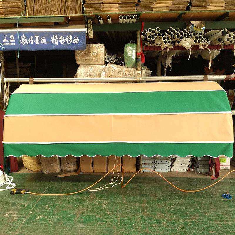 法式蓬西瓜雨篷折叠活动固定篷窗户阳台遮阳蓬户外奥丝布料遮阳棚