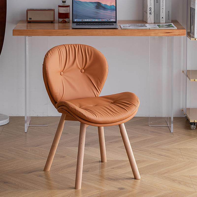 实木书桌椅电脑椅阳台桌椅工作室休闲椅简约学习写字书房椅小巧子