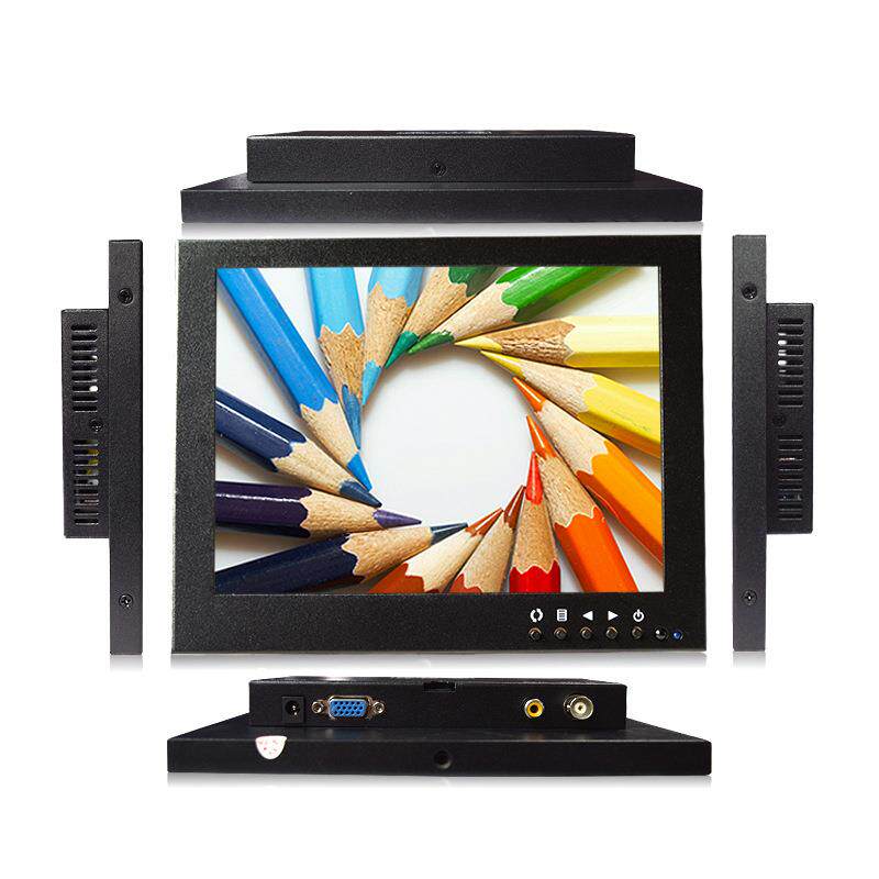 8寸液晶监视器TFT液晶高清显示屏车载显示器BNCVGA