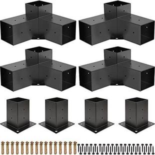 东莞直销户外凉棚支架4×46×6角支架凉亭支架钢木结合