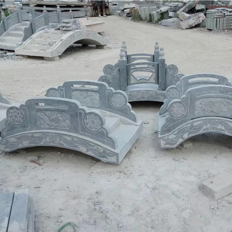 价格销售石雕石桥仿古做旧园林庭院石头拱桥小石桥摆件