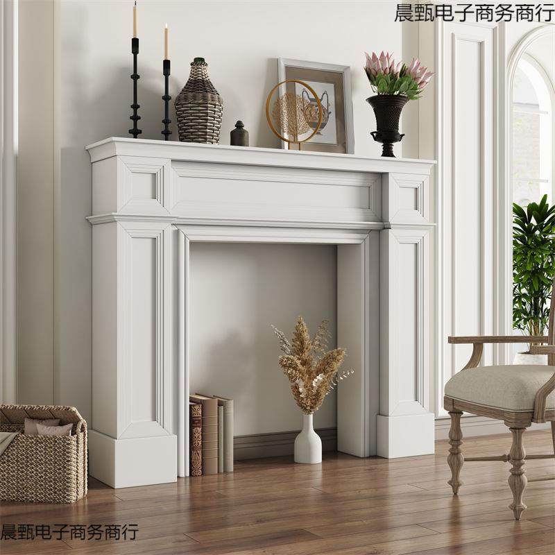 柜田园壁炉装饰柜美式复古壁炉法式欧式简约壁炉架置物民宿婚礼摄