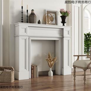 柜田园壁炉装饰柜美式复古壁炉法式欧式简约壁炉架置物民宿婚礼摄