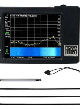tinySAULTRA手持频谱分析仪4“数显触摸屏0.1MHz-350MHz HIGH