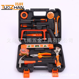 多功能手提便携手动工具拓展工具13件套尖嘴钳 家用五金工具套装