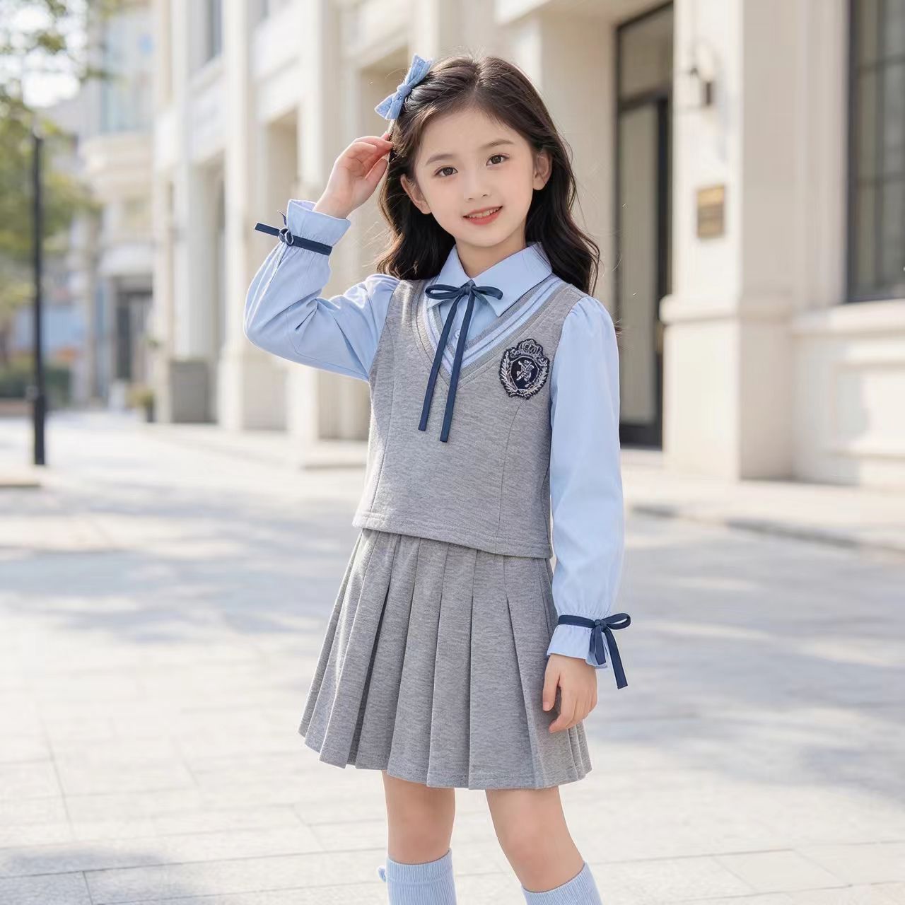 女童裙子套装新款儿童春秋童装