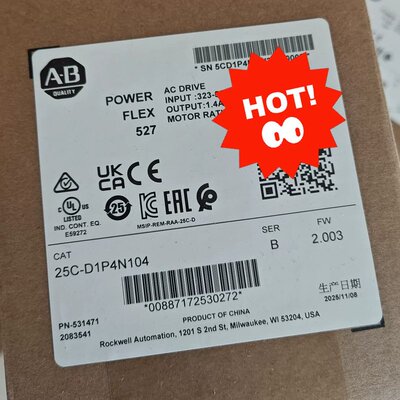 议价25C-D1P4N104，AB罗克韦尔PowerFlex52可维修