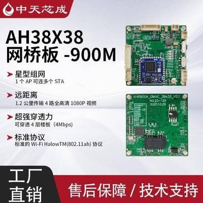 泰芯wifi halow远距离传输900M低频模块802.11AH无人机图数传一体