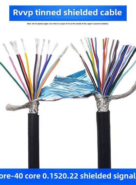 屏蔽信号线Rvvp12芯14芯16芯20芯24芯0.15 0.2方镀锡铜芯控制线
