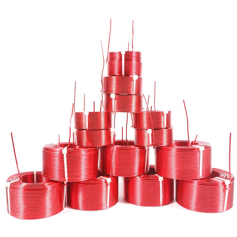 空心电感0.6mm-2.5mm音箱分频器红色无氧铜线圈定制定做音响配件