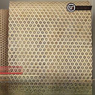 竹席装修吊顶六角米酒店民宿餐厅会所茶楼墙面编织装饰竹编屏风