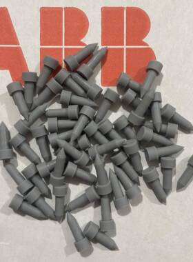 灰色光纤接收器胶塞硅胶钉光纤头光纤堵头 可用于ABB变频器线路板