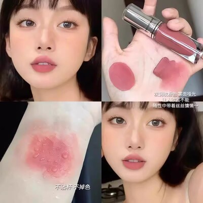 u先试用唇釉口红不沾杯不掉色