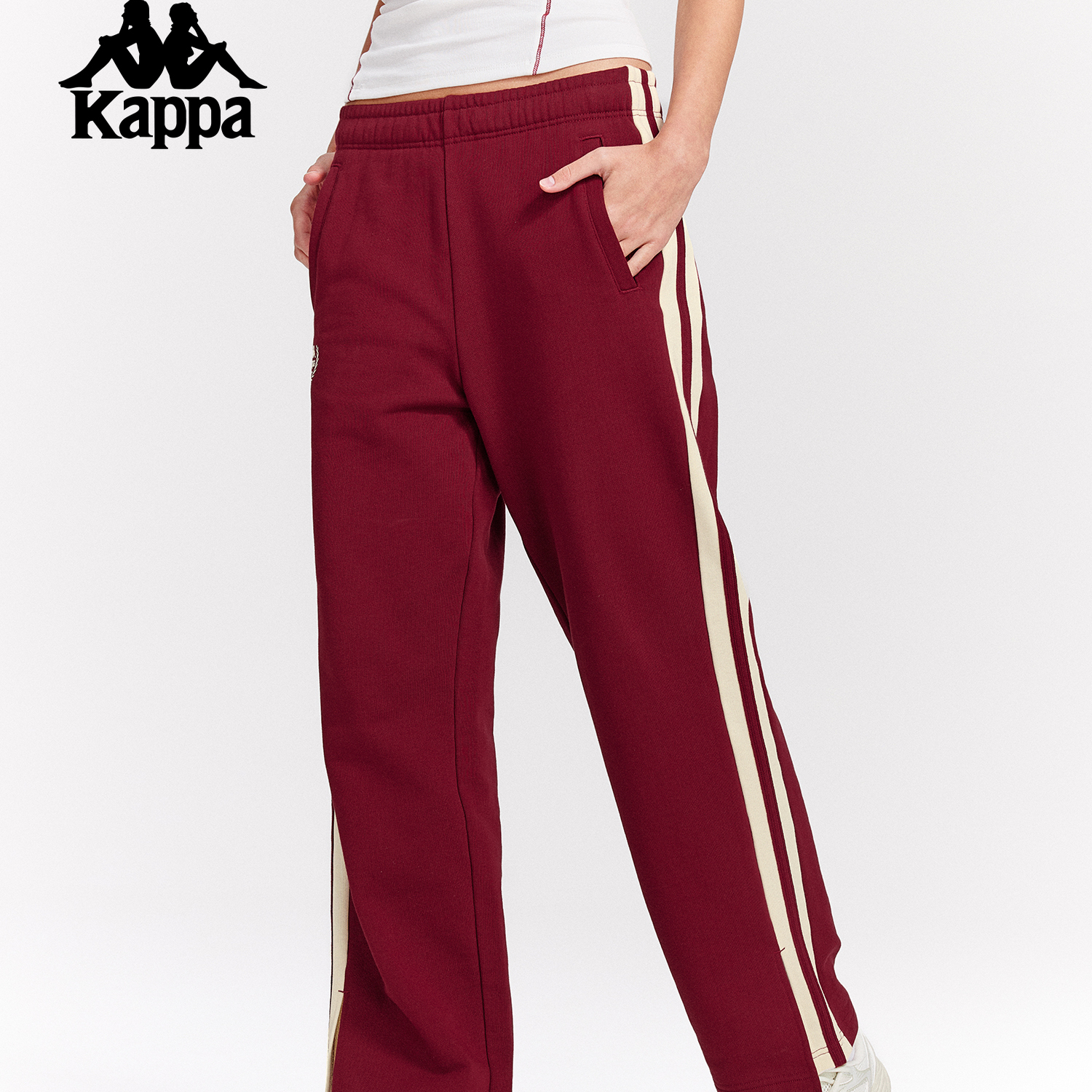 Kappa卡帕背靠背运动长裤女