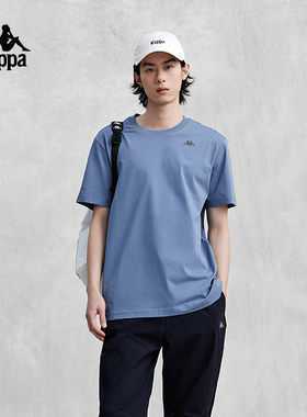 Kappa卡帕短袖2024新款男夏索罗娜字母休闲T恤凉感半袖K0E32TD42