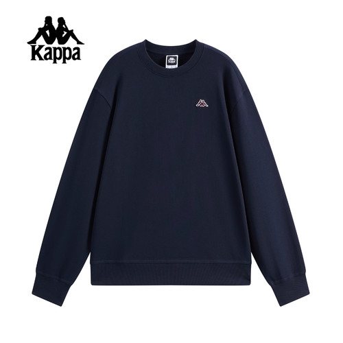 Kappa卡帕男装2025冬季新款舒适百搭纯棉圆领针织套头衫K0F72WT20