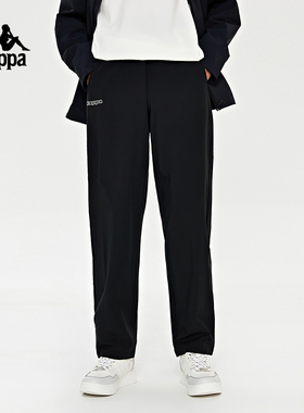 Kappa卡帕运动裤2024新款男直筒长裤简约休闲裤校服卫裤K0E12AY41