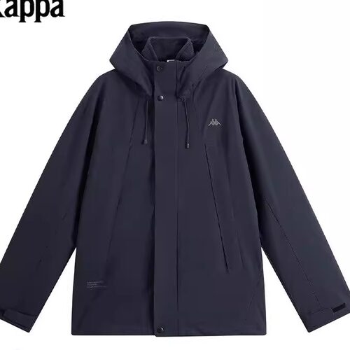 Kappa卡帕男装2025冬季新款两件套简约百搭防泼水防风衣K0F72FJ42