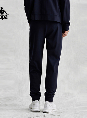 Kappa卡帕复古休闲裤2024新款女凉感夏运动长裤小脚卫裤K0E42AK03