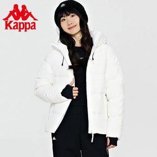 女冬連帽戶外短款 Kappa卡帕復(fù)古羽絨服2023新款 防寒服K0D82YY21