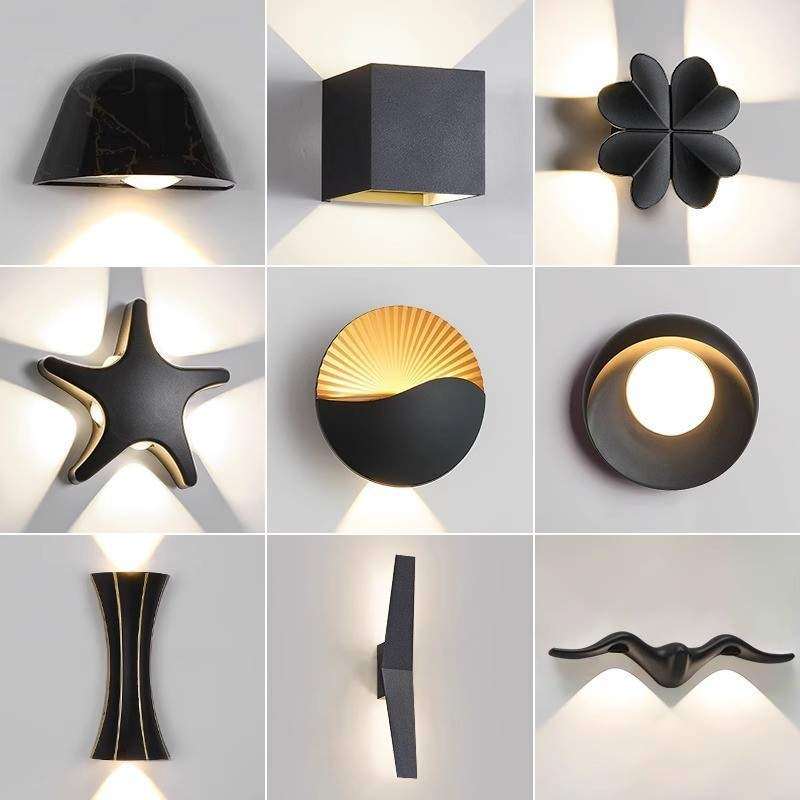 新款户外防水接电款壁灯别墅庭院围墙灯走廊过道灯装饰阳台壁灯