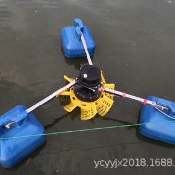 2200W永磁无刷直流变频增氧机 380V220V铜线鱼塘叶轮涌浪式增氧机