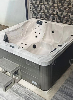 5人亚克力户外按摩冲浪浴缸水疗spa浴缸别墅游游花园jacuzzi泡池