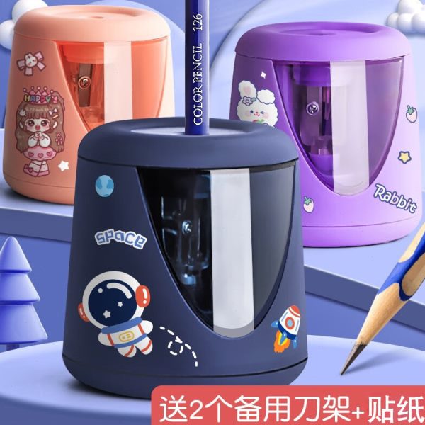 铅笔刀自动自动削笔器电动专用削笔刀进铅小学生转笔刀卷笔刀儿童