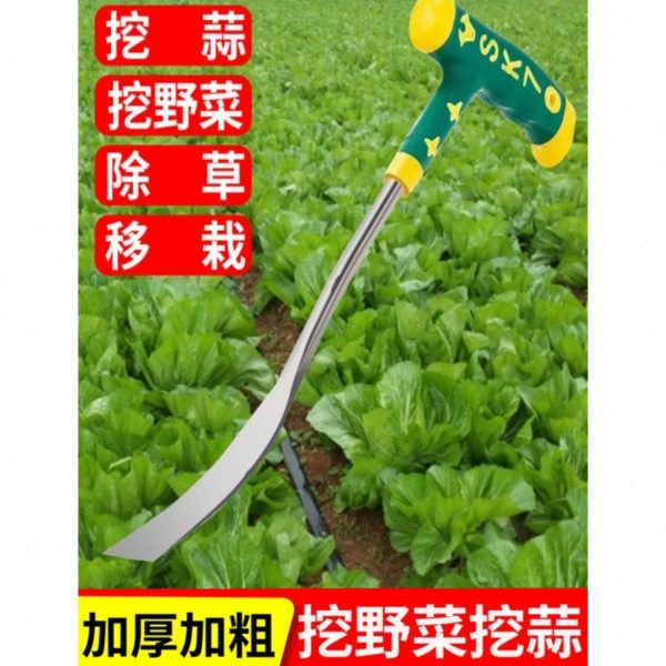 园艺户外农用挖荠土专用花除草菜挖野铲草种不锈钢蒜铲子工具菜挖