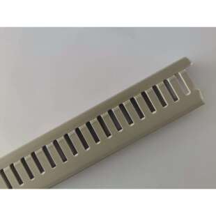 14mm阻燃行线槽灰色 6060线槽pvc开口u型配电箱柜 60高宽