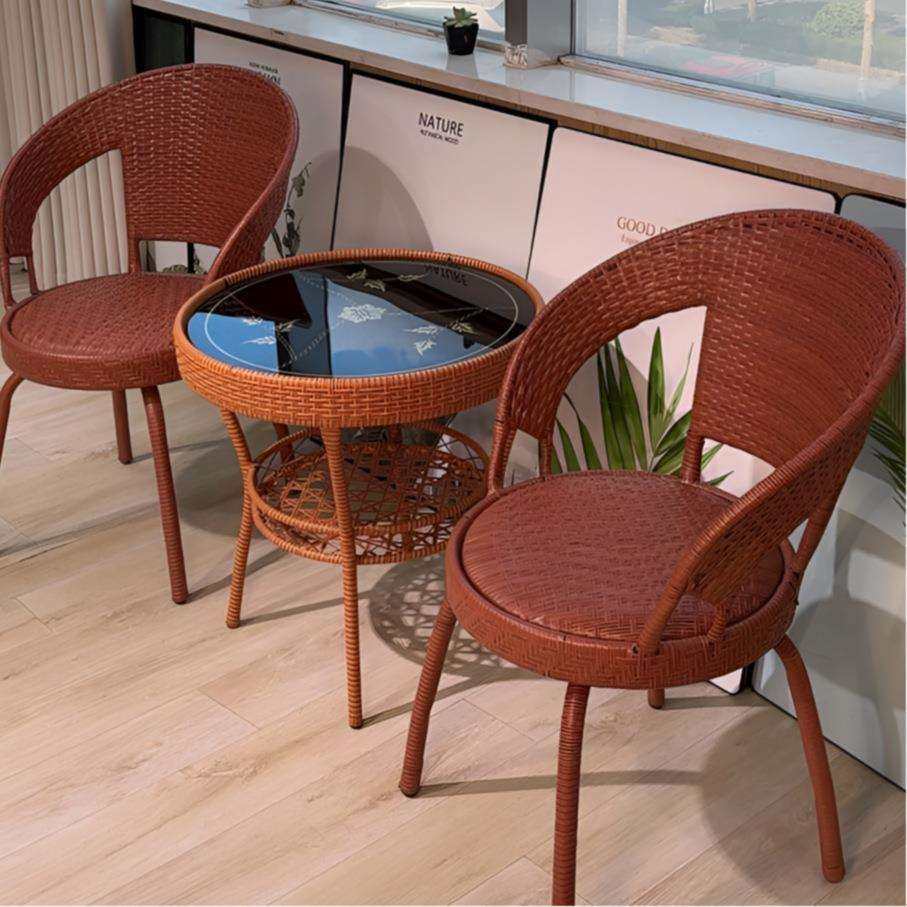 可旋转椅子阳台小桌椅藤椅三件套休闲靠背椅茶几组合室内民宿公寓,电子元器件市场,其它元器件,淘宝优惠券,粉丝福利购,淘宝优惠卷