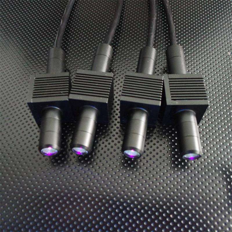 风冷LED点光源照射头，UVLED点光源风扇制冷，UV LED点光源固化