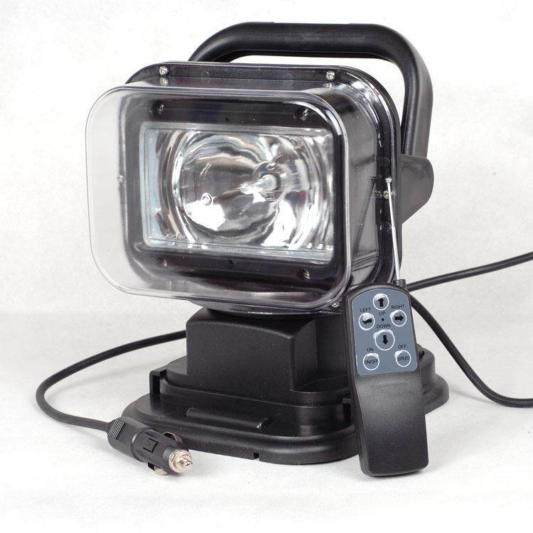 LED氙气HID遥控探照灯汽车监狱船用户外强光照明灯车顶旋转1224v