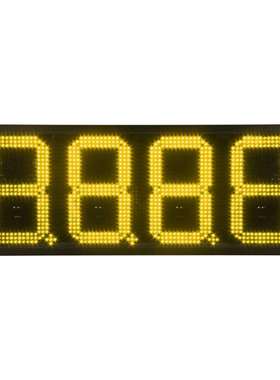 12寸黄色8.889加油站LED油价屏厂家黎巴嫩加油站价格屏