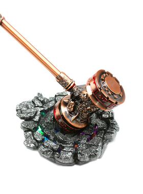 铄捷DL 唐三HT锤子 带魂环闪光灯底座 雷神之锤金属展台带灯