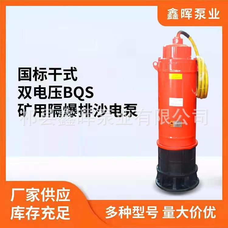 厂家直供BQS矿用隔爆型潜水排沙电泵 隔爆证煤安证手续齐全双电压