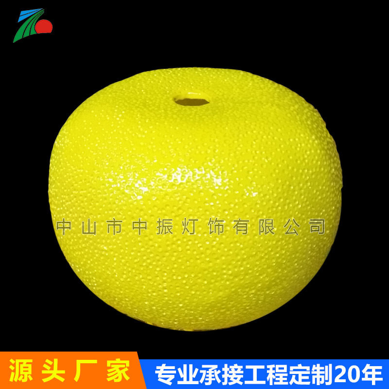 发光led仿真桔子橘子玻璃钢造型灯长颈鹿天鹅孔雀动物装饰摆件