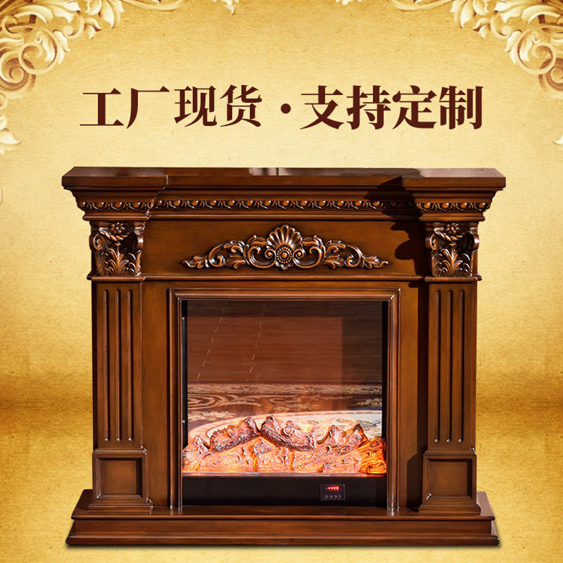 欧式仿火嵌入式壁炉架取暖装饰