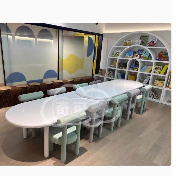 奇可多儿童桌椅幼儿园专用桌椅套装培训机构儿童手工桌椅组合图片
