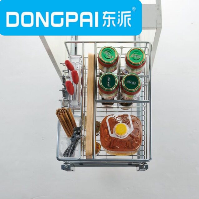东派纳干镀导轨抽屉式橱柜拉篮