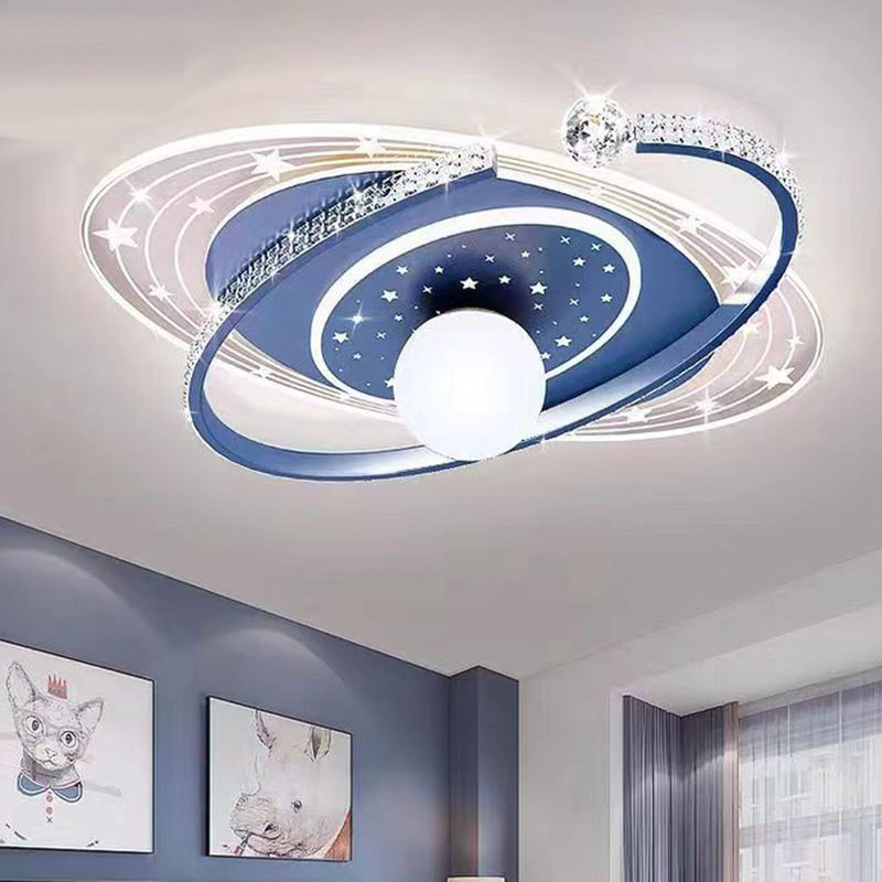 新款网红儿童房星星公主吸顶灯