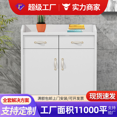 办公家具简约现代经理会议室板式茶水柜资料文件柜子8060矮柜
