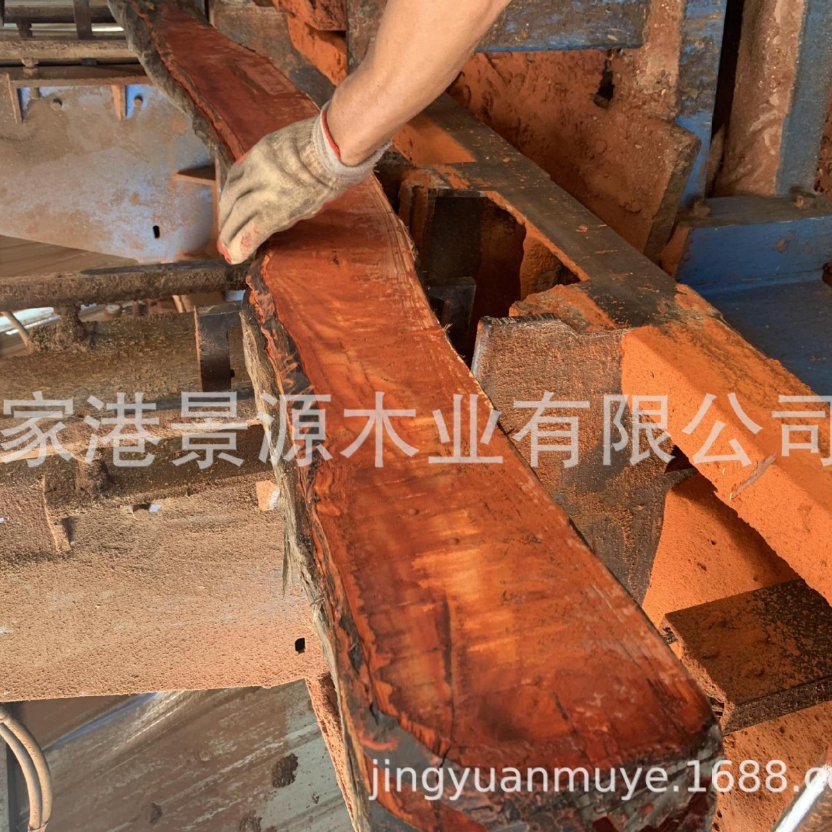 赞比亚血檀 血檀原木 非洲小叶紫檀高油密紫檀 非洲小叶红檀板