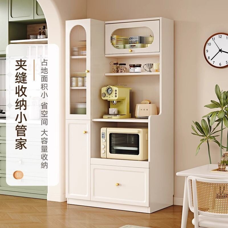 实木餐边柜厨房高柜储物柜小户型客厅收纳柜简约沙发边柜咖啡机柜