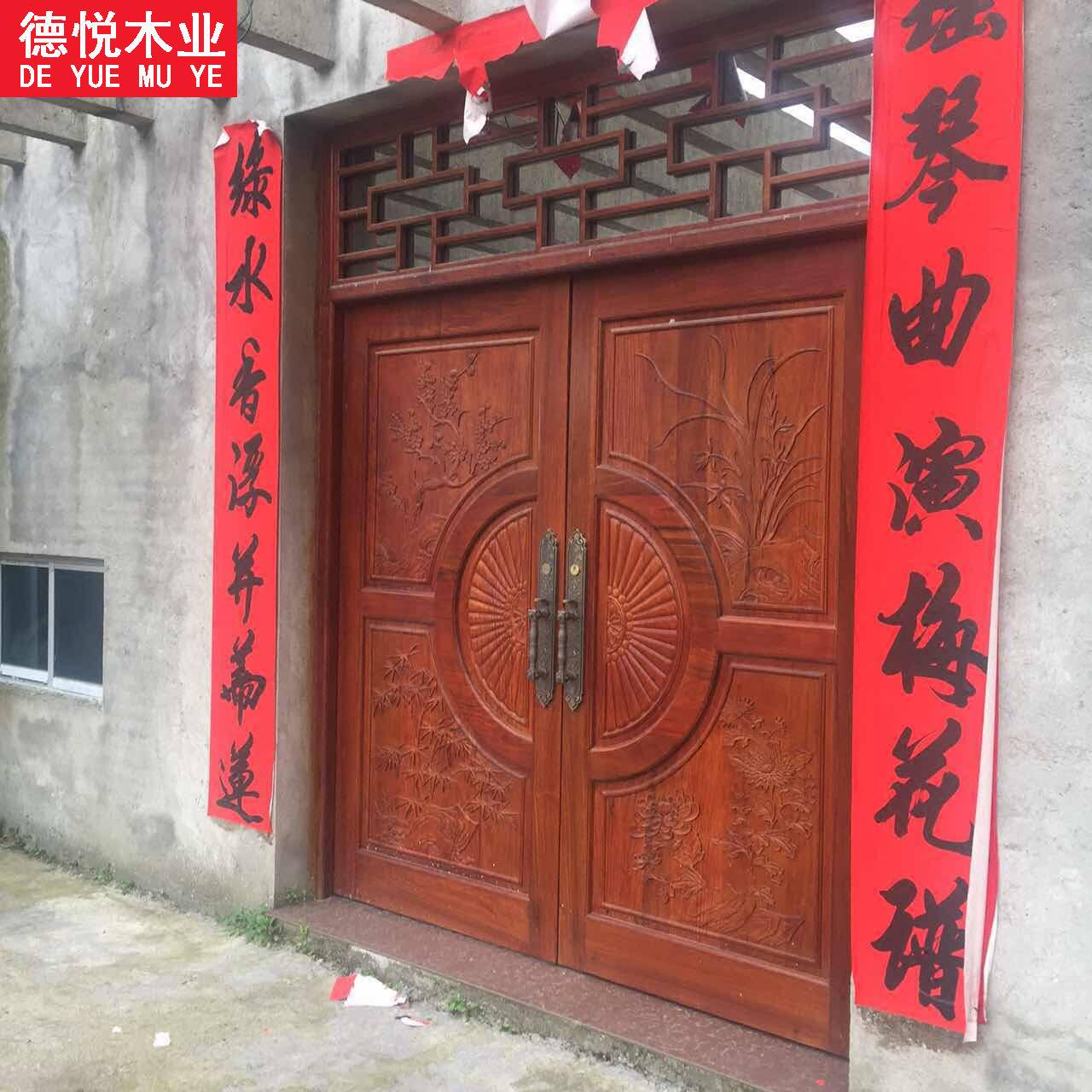 南京厂家生产可订别墅门 农村乡村欧式别墅庭院大门进户门对开门