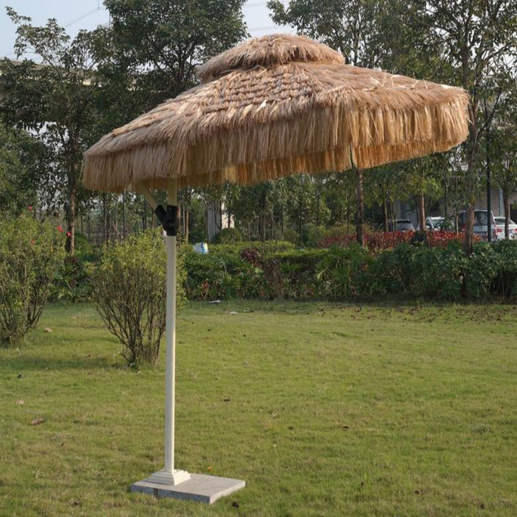 户外遮阳茅草伞茅草仿真稻草伞沙滩度假茅草伞防晒防水休闲景区伞