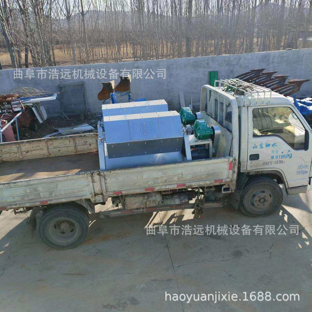 现货火烧铁除锈六角滚筒抛光机钻孔漏灰石头干磨研磨机翻新机