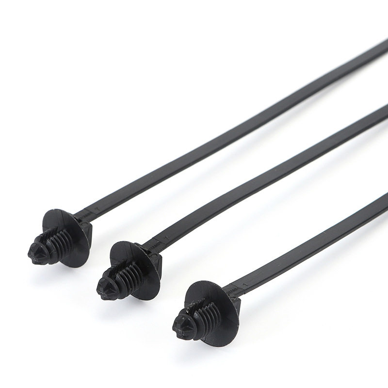 螺纹头线束扎带5*220mm X21汽车束线带 500条/包 螺丝扎带