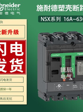 原厂正品 塑壳断路器NSX100S TM32D C10S4TM032 4P4D 32A100KA